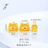 Lindo Gato Oculto de Dibujos Animados Llavero Colgante Soporte para Teléfono Dorado para Mujeres por Pu Zuo Tienda Dorada