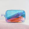 Bolsa de Cosméticos Transparente Láser Impermeable para Procesamiento de Fábrica Bolsa de Almacenamiento de Cosméticos Bolso de Tocador de Viaje Portátil Personalizado
