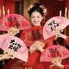 Leque de casamento para a noiva e as madrinhas, roupão de manhã para a noiva, adereços para fotos de casamento, leque de casamento estilo chinês, leque para as madrinhas, leque para a procissão de casamento