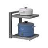 Estante de almacenamiento para cocina estante para ollas estante multifuncional para almacenamiento de utensilios de cocina para el hogar estante de varias capas para interior de gabinete debajo del fregadero estante en capas