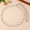 Cadena de Cintura Cruzada Europea y Americana de Luna y Estrella, Cadena para el Vientre para Mujeres, Cadena Corporal de Metal Retro, Accesorio de Cinturón de Moda para Chicas