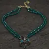 Joyería Vintage Transfronteriza Hd Industria Pesada Estilo Europeo y Americano Colección de Collares Exagerado Retro Personalidad Collar Tachonado de Diamantes