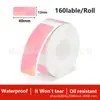 Pegatinas térmicas mini de vacaciones, aptas para impresoras D30/D35/P15, son autoadhesivas, papel térmico de etiquetas de colores para Navidad