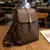 Mochila de mujer con estampado vintage nuevo, de alta gama, con tapa abatible y hebilla de cierre, adecuada para ir al trabajo y viajar, versátil mochila escolar de gran capacidad