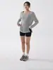Chica Fitness Cuello Redondo Elástico Ropa de Yoga Manga Corta Transpirable Secado Rápido Camiseta de Running Verano Adelgazante Top Deportivo