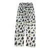 Calças de Pijama Femininas de Primavera Outono Inverno Calças Soltas de Verão Desenho Animado Finas Soltas Tamanho Plus Calças Lua Roupa de Exterior Calças de Casa Verão Feminino