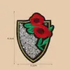 Novo Adesivo de Tecido Bordado com Pedrarias Patch Bordado Emblema Decoração para Roupas Subsídio de Reparo Atacado de Fábrica