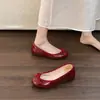 Zapatos cómodos de mujer estilo dulce con lazo, zapatos de ballet 2026 otoño que aumentan la altura, zapatos de hada, elegantes zapatos de noche