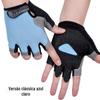 Luvas de fitness, proteção solar, verão, anti-casulo, esportes, haltere, barra horizontal, antiderrapante, resistente ao desgaste, gelo de seda meio dedo luvas finas