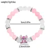 Aliexpress Amazon Transfronteiriço Mais Vendido Azul e Rosa Nicho Miçangas Ponto Desenho Animado Pulseira de Amizade para Mulheres