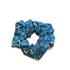 Scrunchie Estilo Esportivo com Estampa de Futebol, Novo Elástico de Cabelo de Tecido Transfronteiriço, Elástico para Rabo de Cavalo Alto