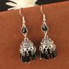 Aretes bohemios turquesa europeos y americanos verano retro sentido de alta gama aretes retro estilo nacional al por mayor