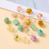 Cuentas de Estrella de Cinco Puntas Imitación Piedra Acrílico Transparente Manchado Accesorios Hechos a Mano para Cadena de Teléfono Móvil DIY Accesorios de Joyería con Cuentas