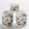 Mynn Bird Food Cup Cerâmica Thrushcross Bird Food Jar Frete Grátis Tigela para Pássaros Copo Octogonal Tanque de Água Caixa Slot Gaiola para Pássaros Acessórios para Copos
