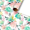 Papel de Regalo Recubierto Brillante de 80g Tamaño Grande Floral Pequeño Fresco Caja de Regalo de Cumpleaños Papel de Regalo al Por Mayor