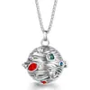 Pendente Vazado Flor Gota Mexicana Aromaterapia Corrente de Aço Titânio Diamante Difusor de Óleo Essencial Colar para Mulheres