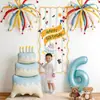 Tela Colgante para el Primer Cumpleaños de Niño, Escena de Pastel y Globos, Decoración, Ambiente, Accesorios para Fotos, Set de Fiesta