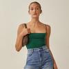 Top camisola Spot R197 2021 Nuevo Slim-Fit Corto con Cuello de una Línea para Verano, Top para Capa Interior