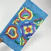 2026 Nuevo Estilo Estilo Étnico de Yunnan Cartera Suave Bordada para Mujer, Monedero Bordado para Teléfono Móvil, Bolso de Mano tipo Cartera para Mujer