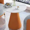 Sofá lujoso de un asiento, silla de reunión de arte en piel ecológica y resistente al desgaste, adecuada para salas de estar en casa, tiendas y mesas y sillas de ocio para el té de la tarde