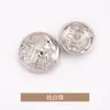 Botones pequeños de mushroom con patrón, cosidos a mano, estilo Chanel, botones de metal para ropa, gabardinas, chaquetas, suéteres y tejidos