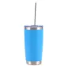 Taza de Hielo con Aspersor Transfronteriza de 20 oz, Color Puro Pintado en Spray, Termo de Acero Inoxidable, Taza de Coche para Mantener Frío con Tapa para Exportación, Montaje en Coche