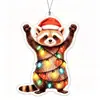Enfeites de Natal acrílicos transfronteiriços, decorações de Natal de animais de desenho animado, decorações festivas para festas no atacado