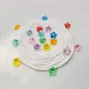 Pedras preciosas pentagrama facetadas multicoloridas sem furos, ornamentos de estrela da sorte, pedras de recompensa para crianças, decorações para aquário e vaso, suprimento