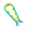 Abridor de Latas Multifuncional Quatro em Um Abridor de Garrafa de Cerveja Abridor de Tampa de Lata Criativo para Cozinha Doméstica Abridor de Tampa Antiderrapante