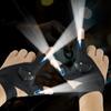 Guantes de luz LED para pesca y ciclismo nocturno con forma de ballena y cabeza de león de múltiples estilos, con tres dedos y medio descubiertos
