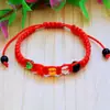 Pulseira de Cristal Tecido com Fio de Cinco Cores, Contas da Sorte dos Cinco Elementos para Homens e Mulheres, Joia da Sorte, Pulseira de Fio Colorido do Festival do Barco-Dragão