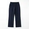 Pantalones casuales de pierna recta para hombre de primavera y otoño con caída, color liso, cintura elástica, disponibles en stock para venta al por mayor, personalizables, directo de fábrica