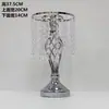 Nuevas decoraciones de boda: Floreros de hierro forjado estilo europeo, centros de mesa para bodas, arreglos florales de mesa dorados electrochapados y floreros decorativos