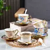Xícara de Café Retrô Cerâmica Conjunto de Chá da Tarde Inglês Elegante Chá Estilo Palácio Antigo Beleza para Casa Salão de Beleza Chá de Flores Outro