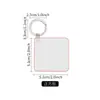 Llavero Recubierto de Acrílico en Blanco para Transferencia de Calor Consumibles Souvenir DIY Colgante de Metal Colgante de Sublimación