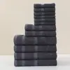 11 Colores en Stock, Juego Completo de Toallas Cuadradas de Algodón, Toallas de Baño, Directo de Fábrica, Compra al por Mayor, Varias Especificaciones, Color Sólido Acabado Satín