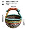 Cesta Tejida a Mano de Algas Marinas de Vietnam Elementos Africanos Estilo Ins Decoración Compras Picnic Cesta Portátil Cesta de Almacenamiento de Escritorio