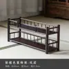 Pavilhão Duobao de Bambu Prateleira Antiga Suporte para Xícara de Chá Prateleira para Colocar Bule de Zisha Prateleira de Armazenamento de Bule Prateleira Pequena de Armazenamento para Mesa