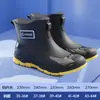 Botas de Lluvia de Moda de Verano para Hombre, Usables, Suaves, Antideslizantes, Suela Plana, Zapatos para Exteriores, Botas de Lluvia para Cocina, Zapatos de Goma