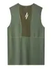 Chaleco Deportivo Transpirable Sin Mangas para Hombre de Verano Ropa de Entrenamiento de Baloncesto Fitness Ropa de Secado Rápido Running Transfronterizo Europeo y Americano