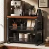 Estante de almacenamiento de escritorio, soporte para cafetera, portavasos, gabinete de mesa de comedor, organizador de bocadillos y especias de cocina, estante de almacenamiento de cajón de escritorio