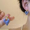 Pendientes Romance ~ Glaze Love para mujer, temperamento de verano, pendientes de nicho con sentido avanzado, nueva tendencia 2022