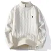 Recomendación de Venta Caliente: Tejido de Moda para Usar en Capas o como Prenda Exterior, Suéter de Punto con Cuello Alto y Media Cremallera, Tejido Transfronterizo, la Fábrica Puede Bordar el Logo