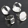 Gema del Tiempo 12-25 mm Diámetro Interior Base de Gema para Anillo Accesorios de Joyería DIY