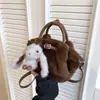 Bolsa de Felpa Esponjosa Estilo Coreano para Mujer 2026 Nueva Bolso de Mano de Moda Popular Versátil Casual Bolso de Hombro Cruzado