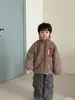 Chaqueta de Forro Polar para Niños Otoño Invierno Suéter de Piel Engrosada para Niñas Chaqueta para Niños Ropa Nueva de Invierno 2026 Tops para Bebé