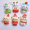 Navidad de Dibujos Animados Jiikawa Resina DIY Pegamento de Crema Funda para Teléfono Móvil Pasador Diadema Flor para Zapatos Imán para Refrigerador Joyería