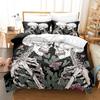 Juego de Cama Impreso Digitalmente de Calaveras para Pareja de Tres Piezas Niño Amazon Transfronterizo Juego de Tres Piezas Fabricante Venta al por Mayor