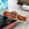 1 piezaReloj Minimalista Elegante para Mujer Esfera Cuadrada Movimiento de Cuarzo Adecuado para Ocasiones Diarias y Formales Reloj Asequible para Mujer