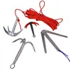 Ancoragem dobrável de quatro cantos faca multi-funcional espessada multiuso dobrável planta aquática dispositivo de pesca de quatro cantos anzol de pesca buraco de grama cabeça de foice